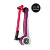 Micro Maxi Micro step Deluxe inklapbaar LED - 3-wiel kinderstep - Paars Roze Neon
