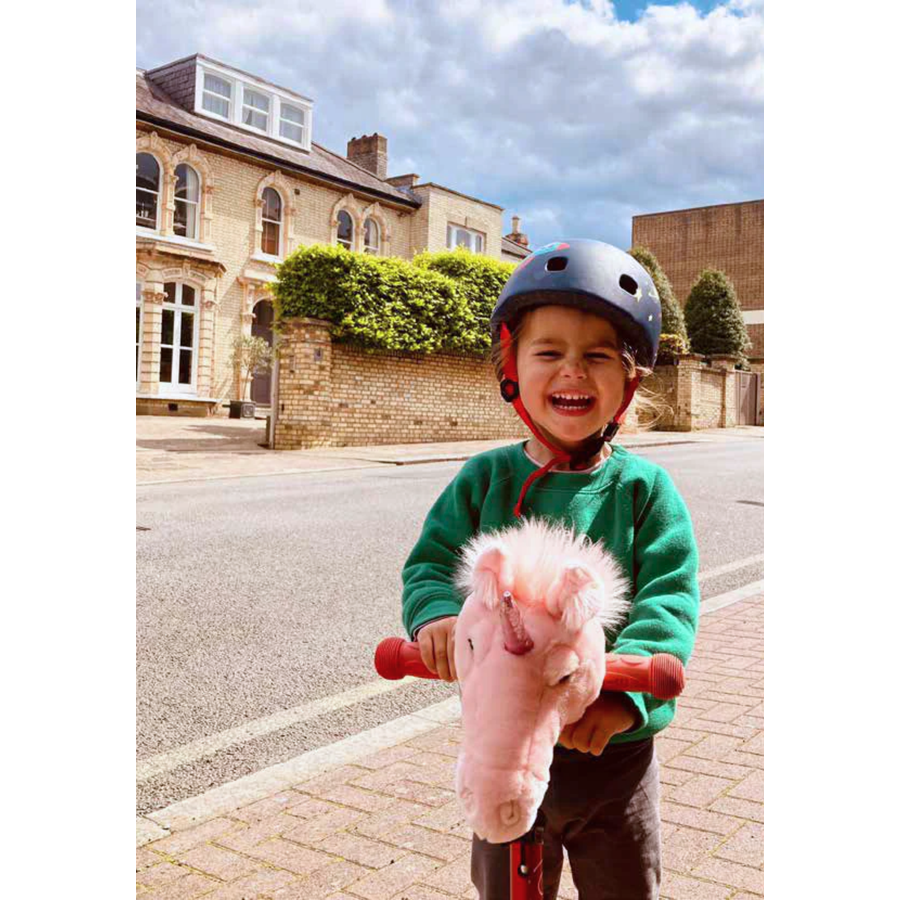 Wild & Soft scooter head - scooter accessories - stimulates imagination - Pink Uncorn