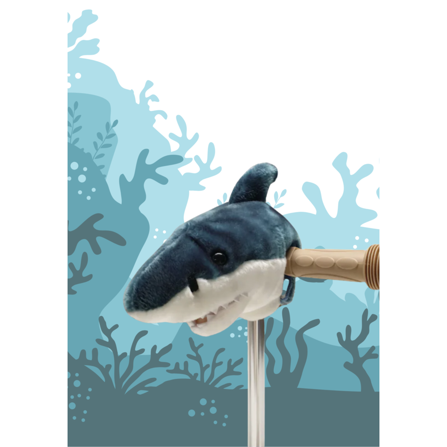 Wild & Soft scooter head - scooter accessories - stimulates imagination - Shark