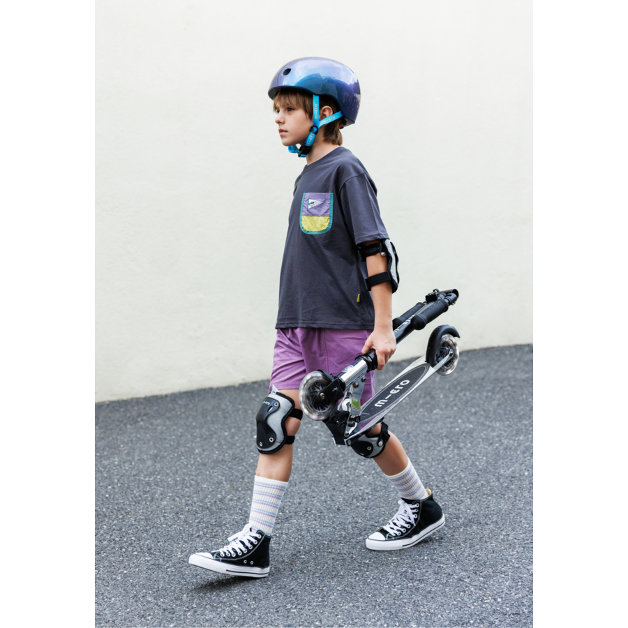 Micro Reflective Knee & Elbow Pads - water-resistant – lightweight - Black