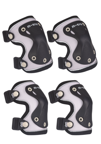 Micro Micro Reflective Knee & Elbow Pads Black