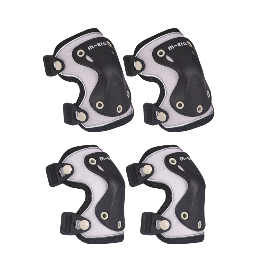 Micro Reflective Knee & Elbow Pads - water-resistant – lightweight - Black