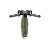 Maxi Micro scooter Deluxe Pro LED - 3-wheel children's scooter - Olive Green