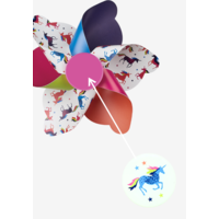 Sticker voor Micro windmolen - eenhoorn