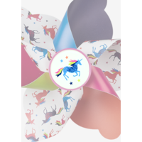 Sticker voor Micro windmolen - eenhoorn