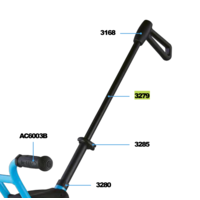 handlebar complete black trike xl (3279)