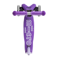 Mini Micro scooter Deluxe foldable LED - 3-wheel children's scooter - Purple