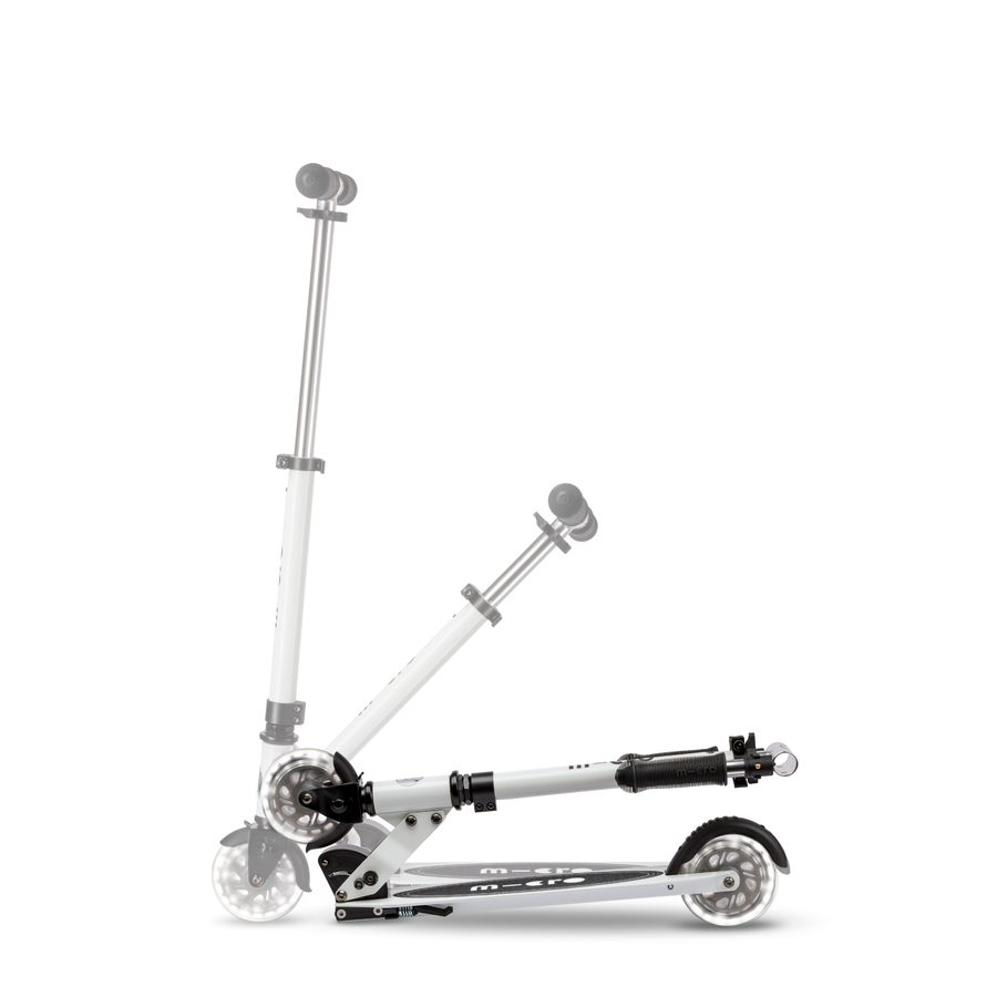 Micro Sprite Glow LED - 2-wheel foldable scooter - White
