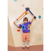 Maxi Micro scooter Deluxe LED - 3-wheel children's scooter - Blue Orange neon