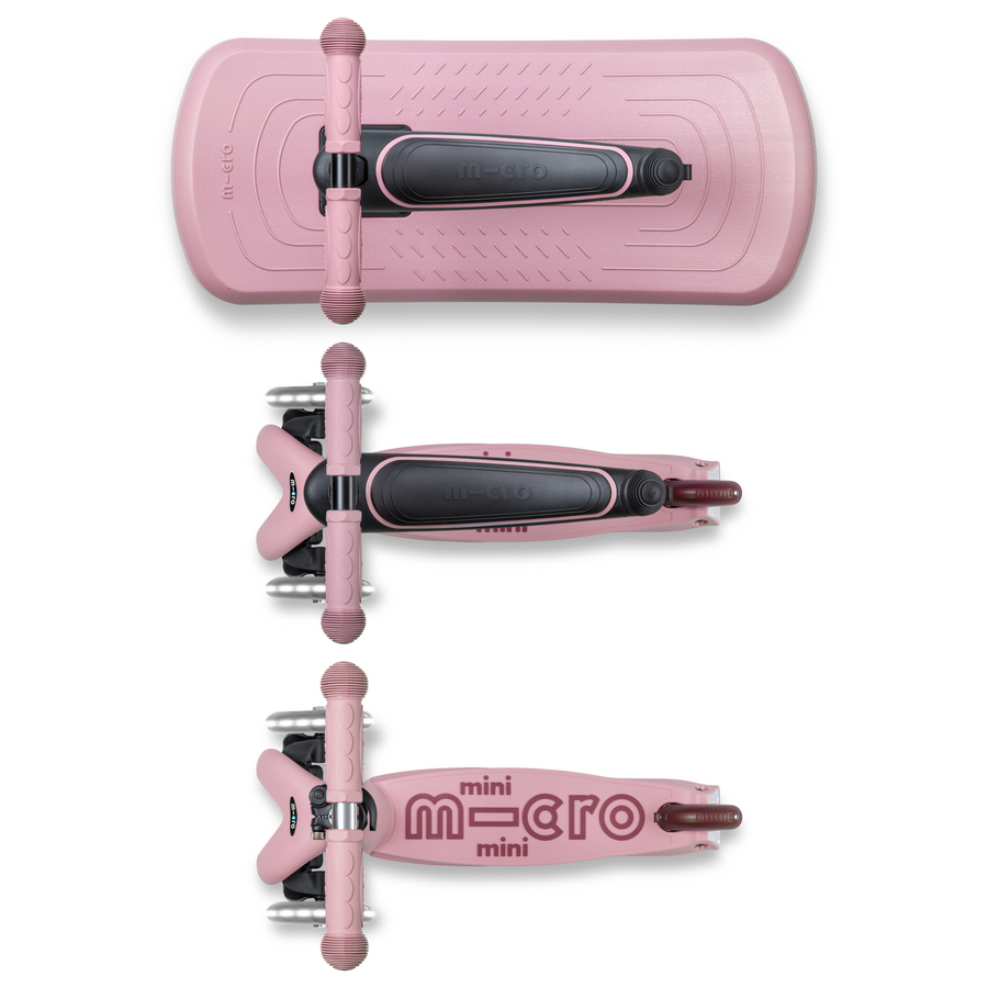 Mini Micro 6in1 Rock & Go LED Pink - multifunctional: rocker, ride-on, scooter - Pink