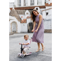 Mini Micro 6in1 Rock & Go LED Pink - multifunctional: rocker, ride-on, scooter - Pink