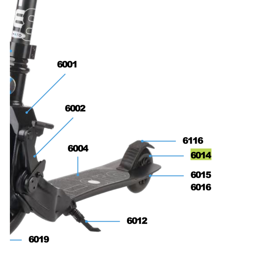 Achterwiel Micro Eazy  step (6014)