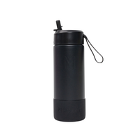 MontiiCo Thermo Drink Bottle Sipper – 475 ml – Stainless Steel – with carry strap, stainless steel straw and bumper – Fusion range