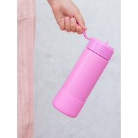 MontiiCo Thermo Drink Bottle Sipper – 475 ml – Stainless Steel – with carry strap, stainless steel straw and bumper – Fusion range