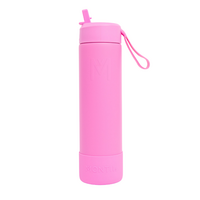 MontiiCo Thermo Drink Bottle Sipper – 700 ml – Stainless Steel – with carry strap, stainless steel straw and bumper – Fusion range