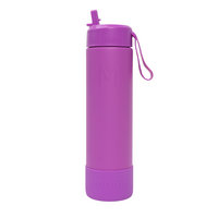 MontiiCo Thermo Drink Bottle Sipper – 700 ml – Stainless Steel – with carry strap, stainless steel straw and bumper – Fusion range