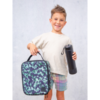 MontiiCo thermo Drinkfles Sipper - 700 ml - RVS - met draagriem, RVS rietje en bumper - Fusion range