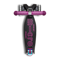 Maxi Micro scooter Deluxe foldable LED - 3-wheel children's scooter - Neochrome Purple