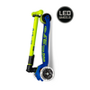Micro Maxi Micro scooter Deluxe foldable LED - 3-wheel children's scooter - Blue Canary Yellow Neon