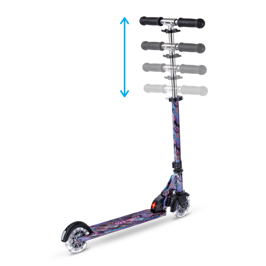 Micro Sprite LED - 2-wheel foldable scooter - Art Collection - Palm