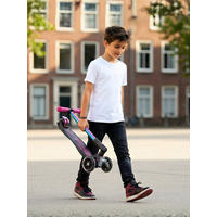 Maxi Micro step Deluxe inklapbaar LED - 3-wiel kinderstep - Neochrome paars