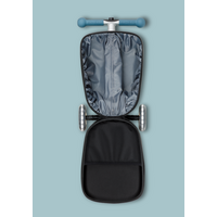 Micro Step Luggage Junior LED - Patch & Play - 3-wiel kinderstepkoffer - Limited edition - IJsblauw