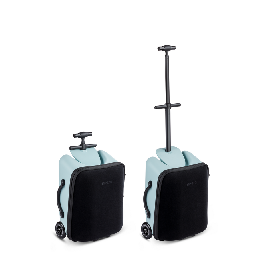 Micro Ride On Luggage Eazy - trolleykoffer met ingebouwd kinderzitje - Limited edition - IJsblauw