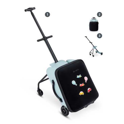 Micro Micro Ride On Luggage Eazy IJsblauw