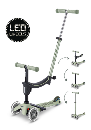 Micro Micro Mini2Grow 4in1 scooter 2.0 LED Green