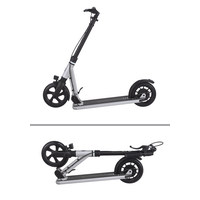 Micro Suburb Reloaded - 2-wheel foldable scooter - hand brake - front light - Grey