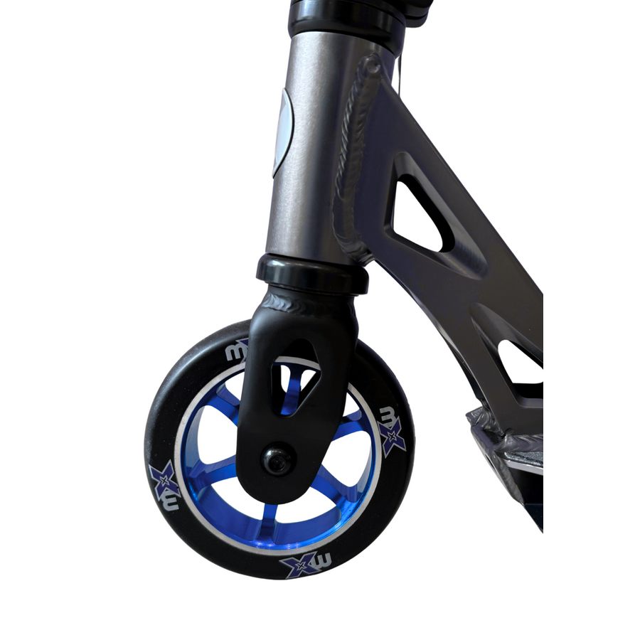 Micro Maverick - 2-wiel stunt kinderstep - lichtgewicht - limited edition - Grijs/Blauw