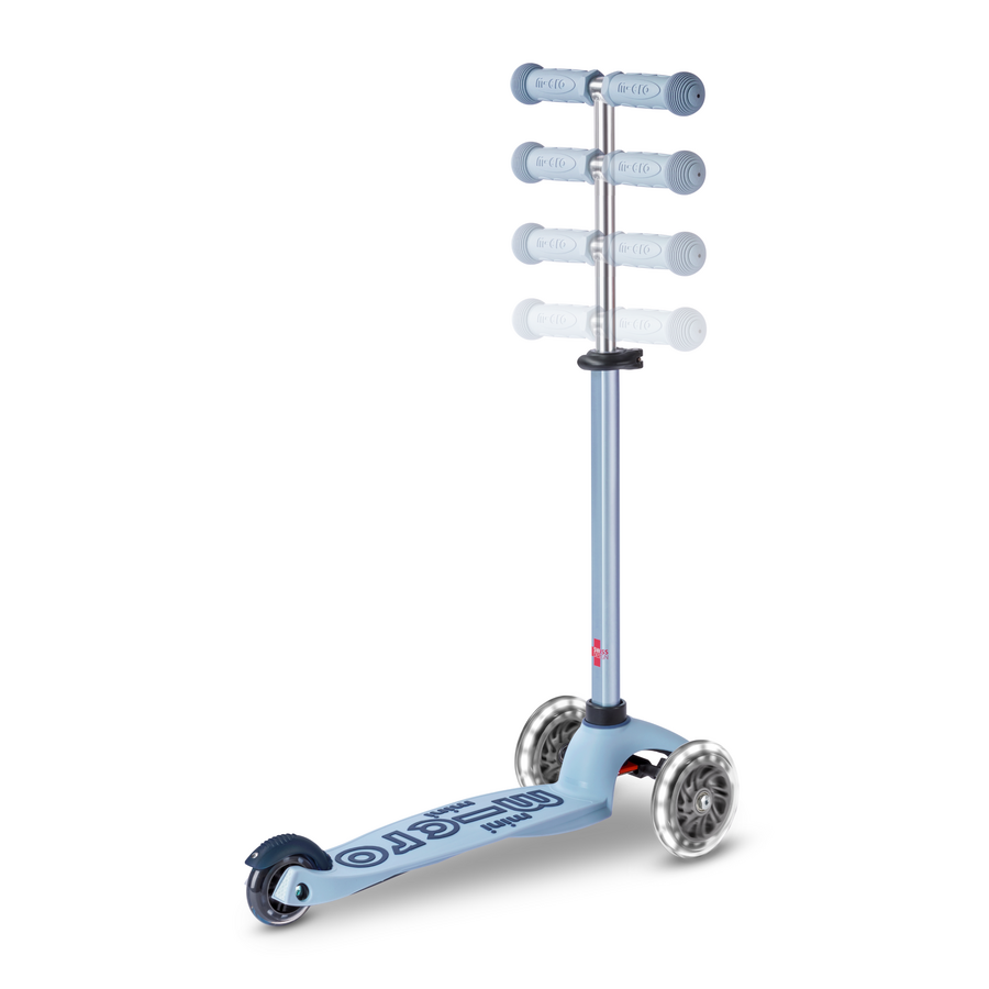 Micro Mini2Grow scooter Deluxe 2.0 LED - 3-wheel children's scooter - 4in1 - Blue