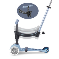 Micro Mini2Grow scooter Deluxe 2.0 LED - 3-wheel children's scooter - 4in1 - Blue