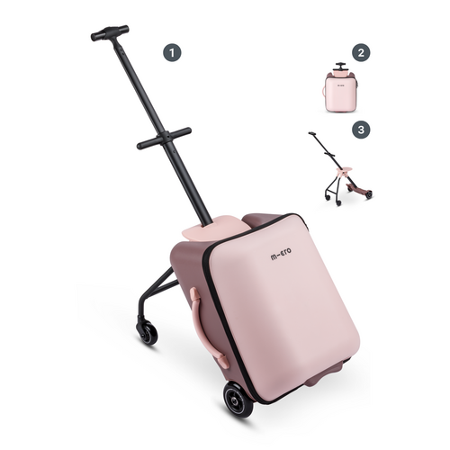 Micro Micro Ride On Luggage Eazy Allrounder Roze