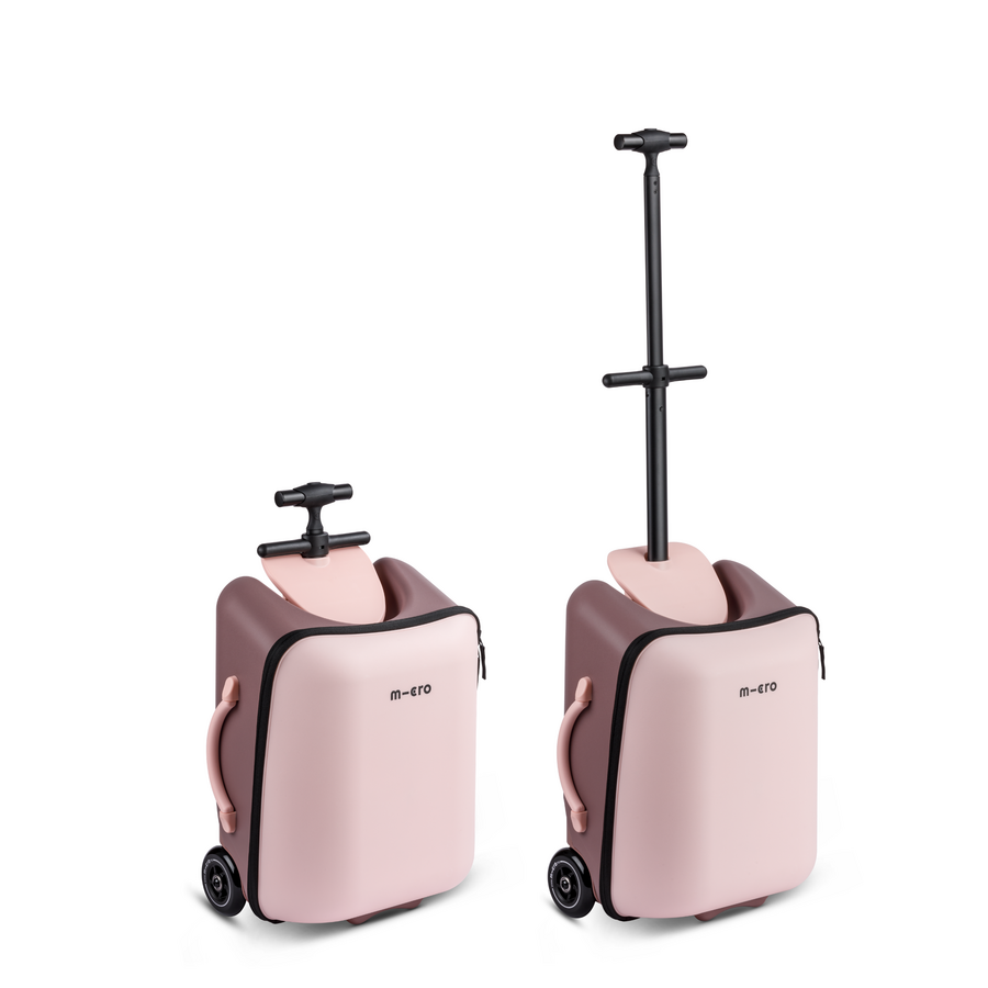 Micro Ride On Luggage Eazy Allrounder - trolleykoffer met ingebouwd kinderzitje - Roze