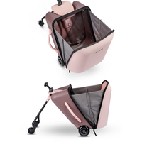 Micro Ride On Luggage Eazy Allrounder - trolleykoffer met ingebouwd kinderzitje - Roze