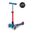 Micro Mini Micro step Deluxe LED quick release - 3-wiel kinderstep - Blauw/Rood Neon