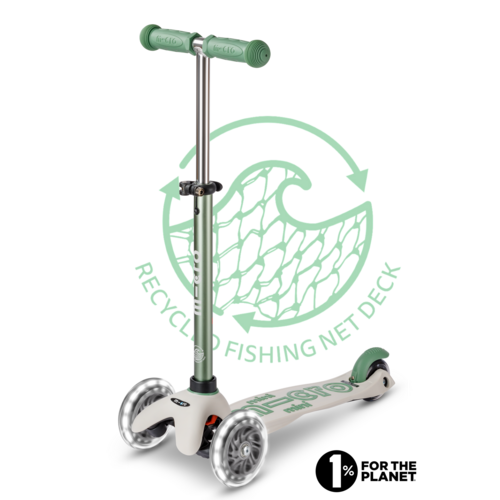Micro Mini Micro scooter Deluxe ECO LED Pistachio