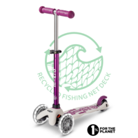 Mini Micro scooter Deluxe ECO LED - 3-wheel children's scooter - Tulip Purple