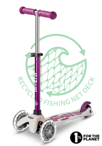 Micro Mini Micro scooter Deluxe ECO LED Purple