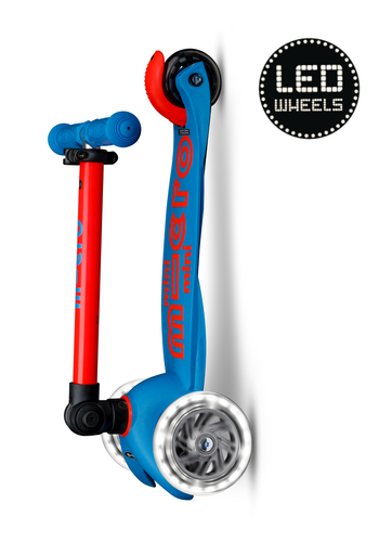 Micro Mini Micro foldable LED Blue/Red