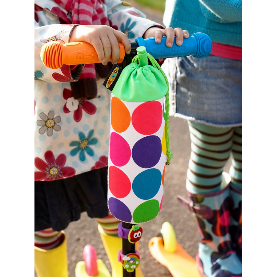 Micro bottle holder neon dots