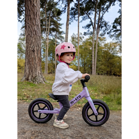 Micro Balance Bike Ultra LED- lightweight - adjustable saddle/handlebars - magnesium frame - Purple