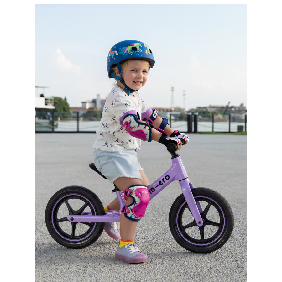 Micro loopfiets Ultra LED - lichtgewicht - verstelbaar zadel/stuur - magnesium frame - Paars
