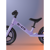 Micro Balance Bike Ultra LED- lightweight - adjustable saddle/handlebars - magnesium frame - Purple
