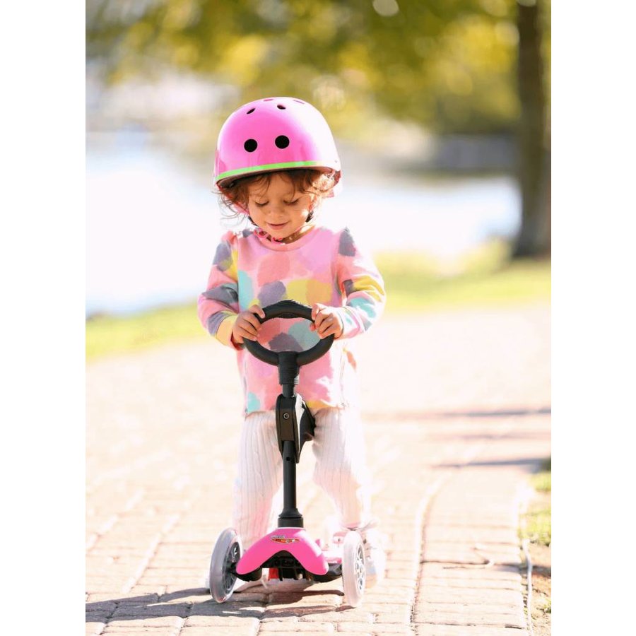 Mini Micro Deluxe - 3-wheel children's scooter - 3in1 - Pink