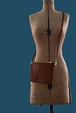 Esme Light Brown Leather Clutch