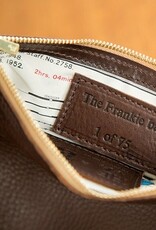 Frankie Dark Brown Leather Clutch