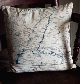 Silk Map Cushion