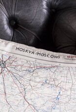 Escape and Evade Silk Map Square Cushion